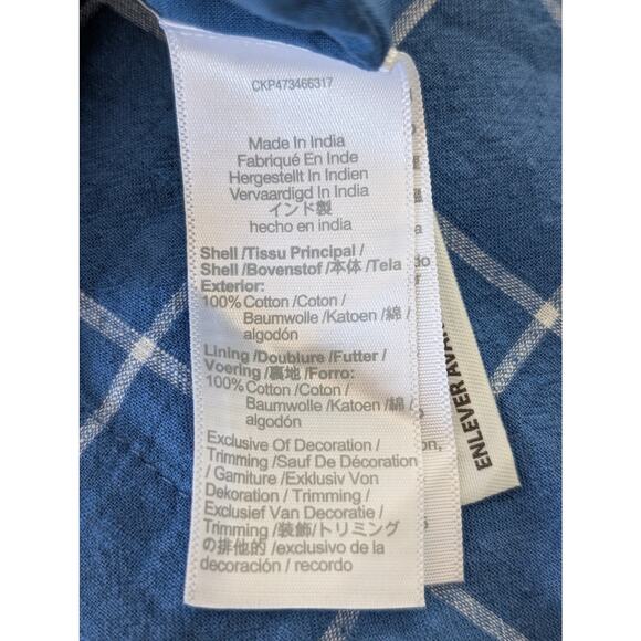 NWT Madewell Embroidered Cicely Tiered Midi Dress in Plaid – Size 8 Lightweight - Picture 8 of 8